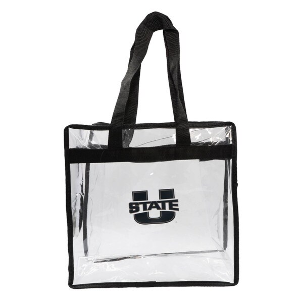 TOTE CLEAR STADIUM USTATE LOGO TRIMMED IN BLACK